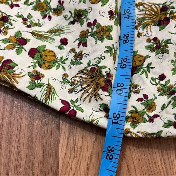 Vintage 70’s Handmade Autumn Novelty Print Sundress S - Picture 9 of 11